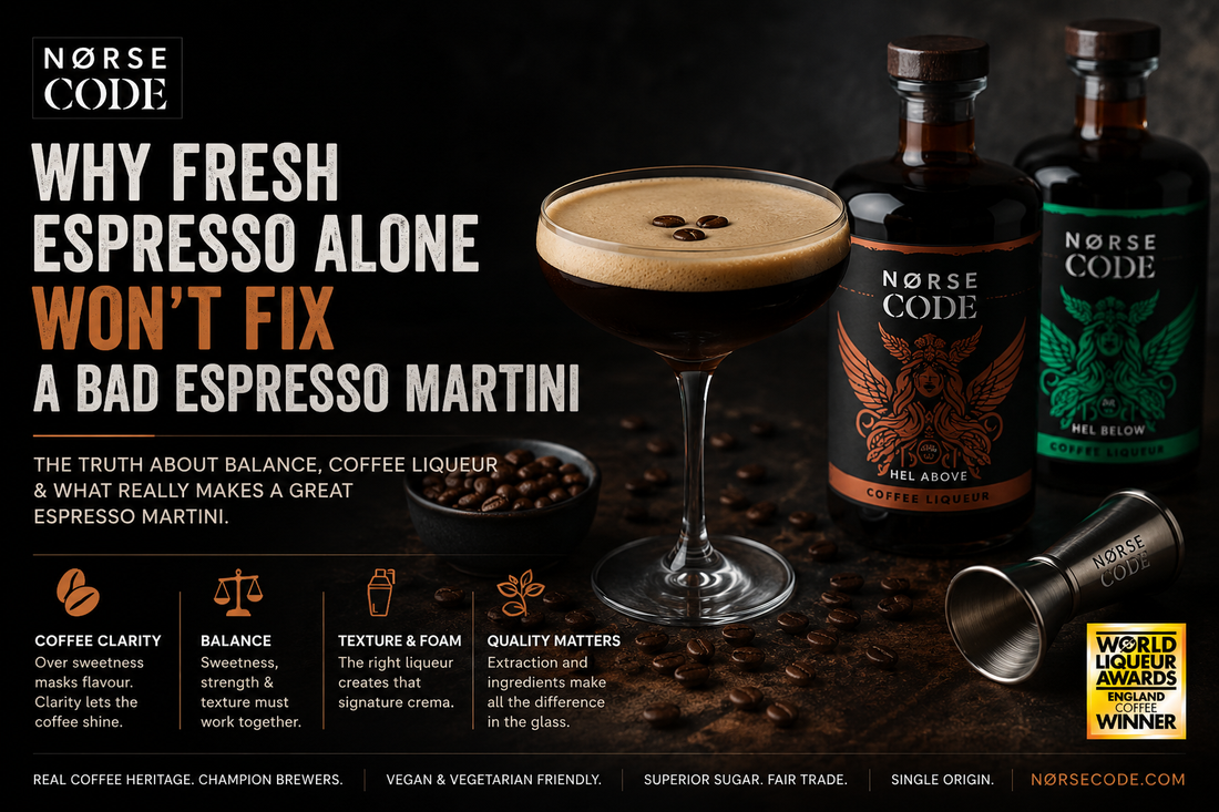 Why Fresh Espresso Alone Won’t Fix A Bad Espresso Martini | Norse Code