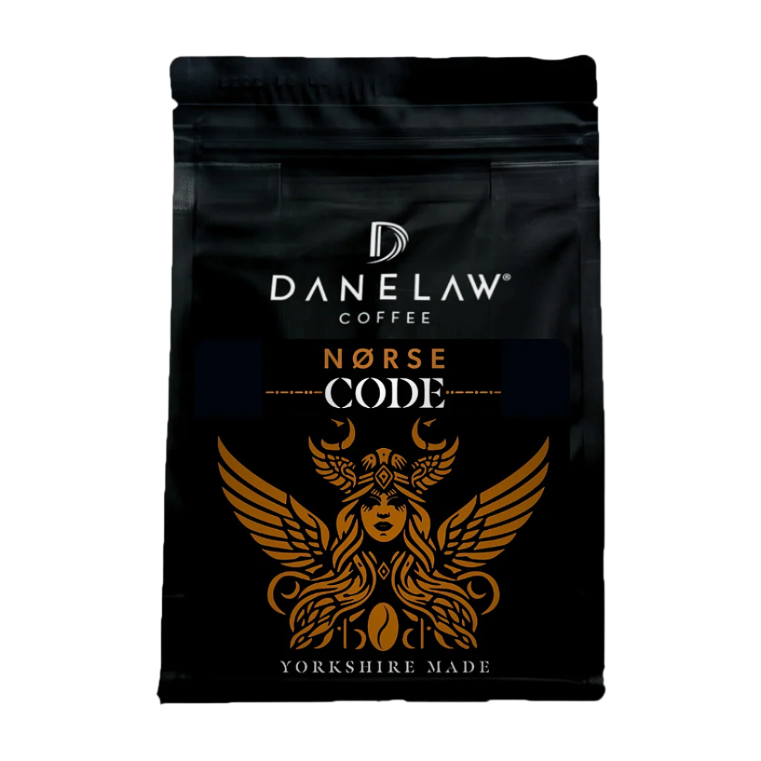 Norse code blend of coffee beans. 