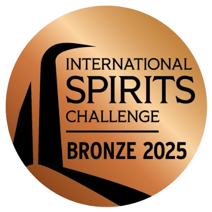 Bronze medal from the International Spirits Challenge 2025 on a white background