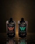 Hel Above and Hel Below Discovery Pour Pouches showcasing both NORSE CODE coffee liqueur styles in convenient tasting-size pouches.
