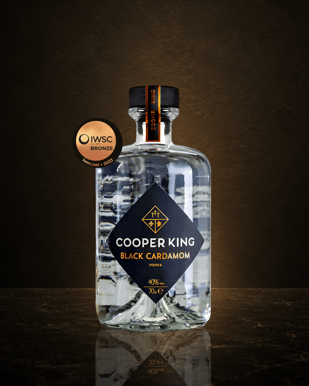 Cooper King Black Cardamom Vodka used for premium spiced Espresso Martinis with NORSE CODE coffee liqueur
