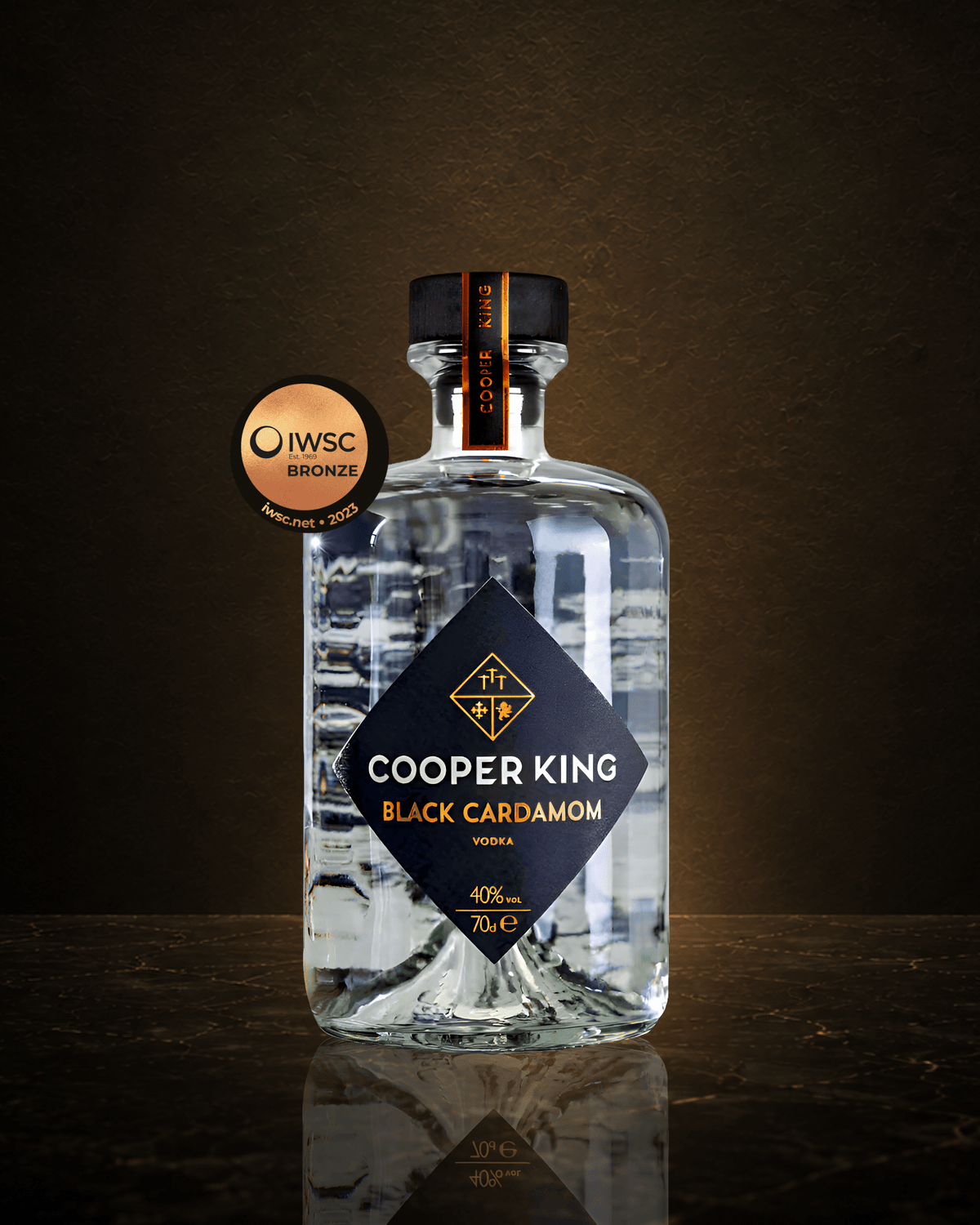 Cooper King Black Cardamom Vodka used for premium spiced Espresso Martinis with NORSE CODE coffee liqueur