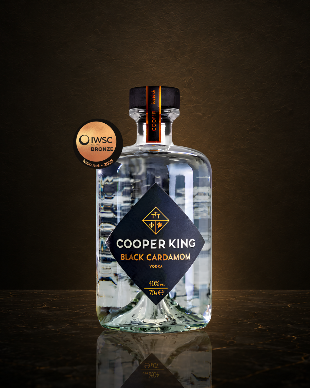 Cooper King Black Cardamom Vodka used for premium spiced Espresso Martinis with NORSE CODE coffee liqueur