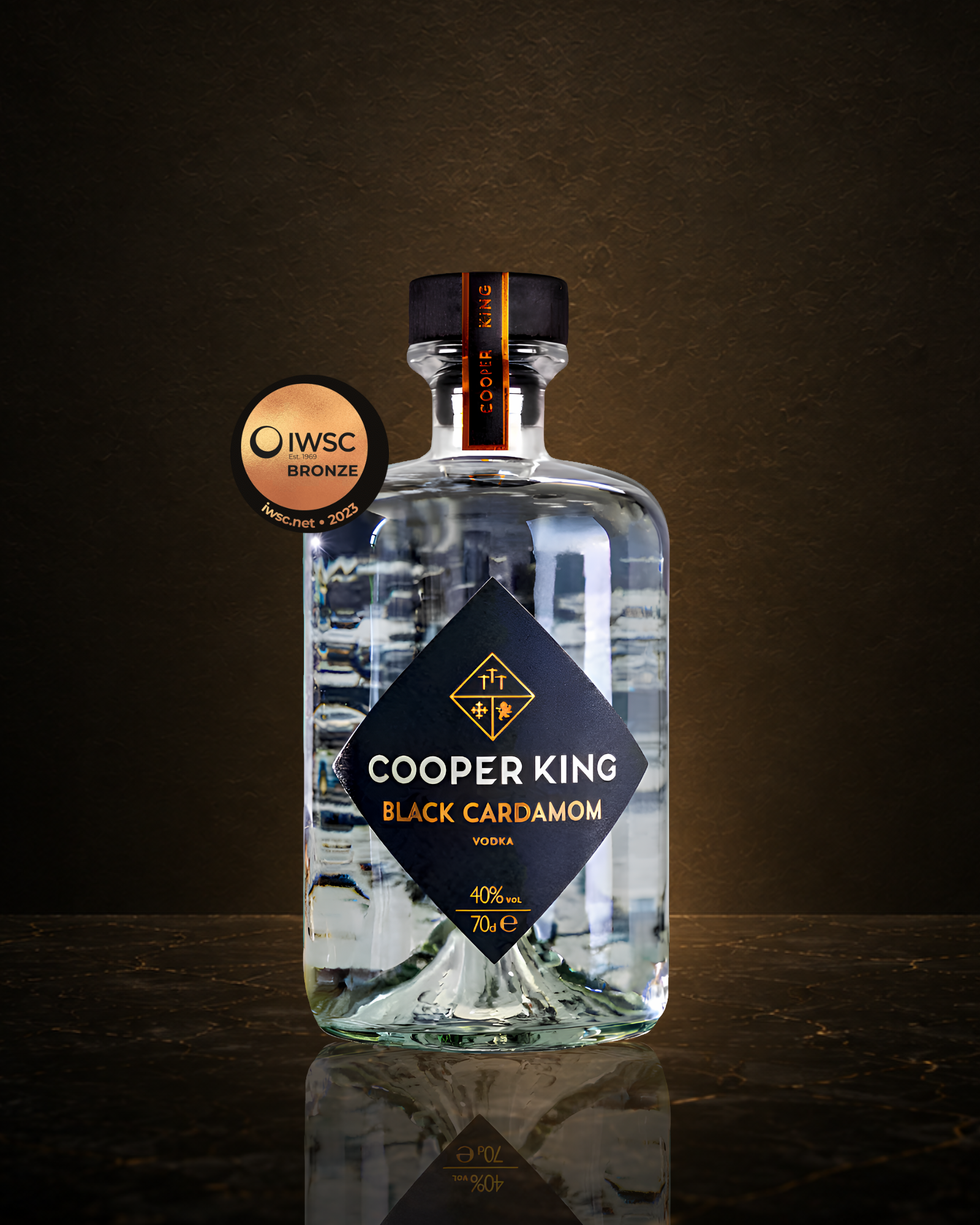 Cooper King Black Cardamom Vodka used for premium spiced Espresso Martinis with NORSE CODE coffee liqueur