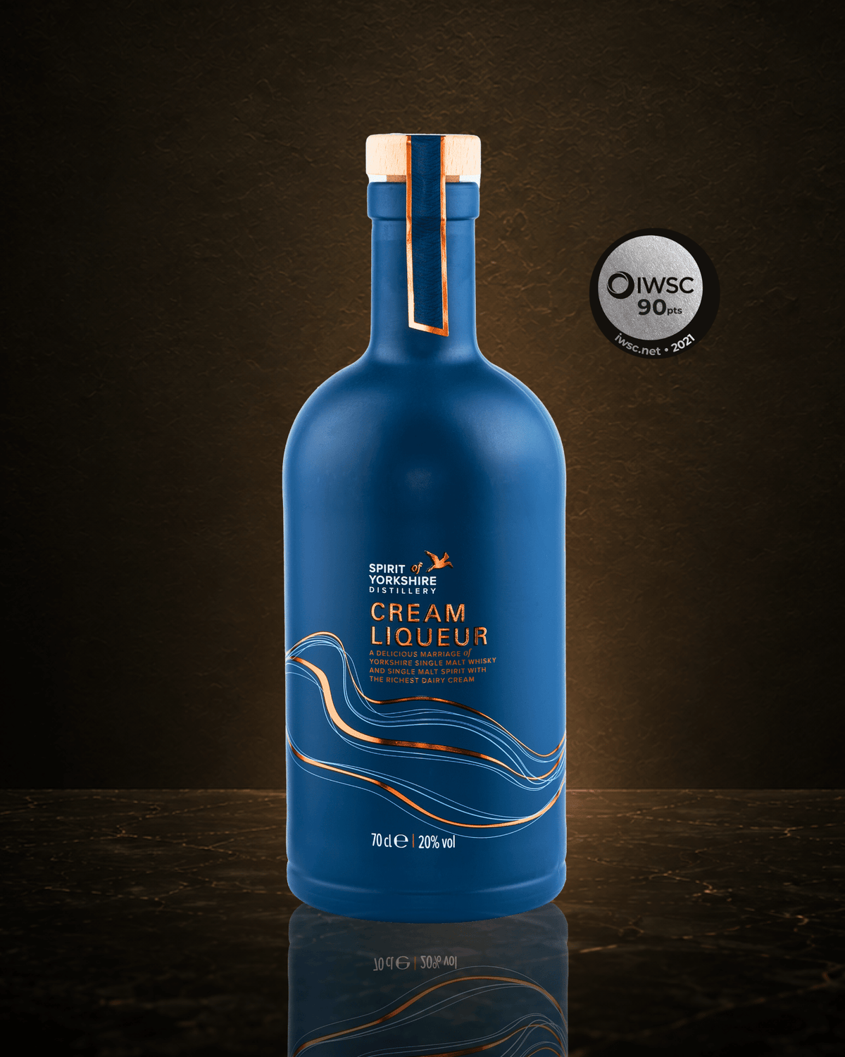Filey Bay cream liqueur bottle, smooth Yorkshire cream liqueur used for Baby Guinness shots and creamy coffee cocktails
