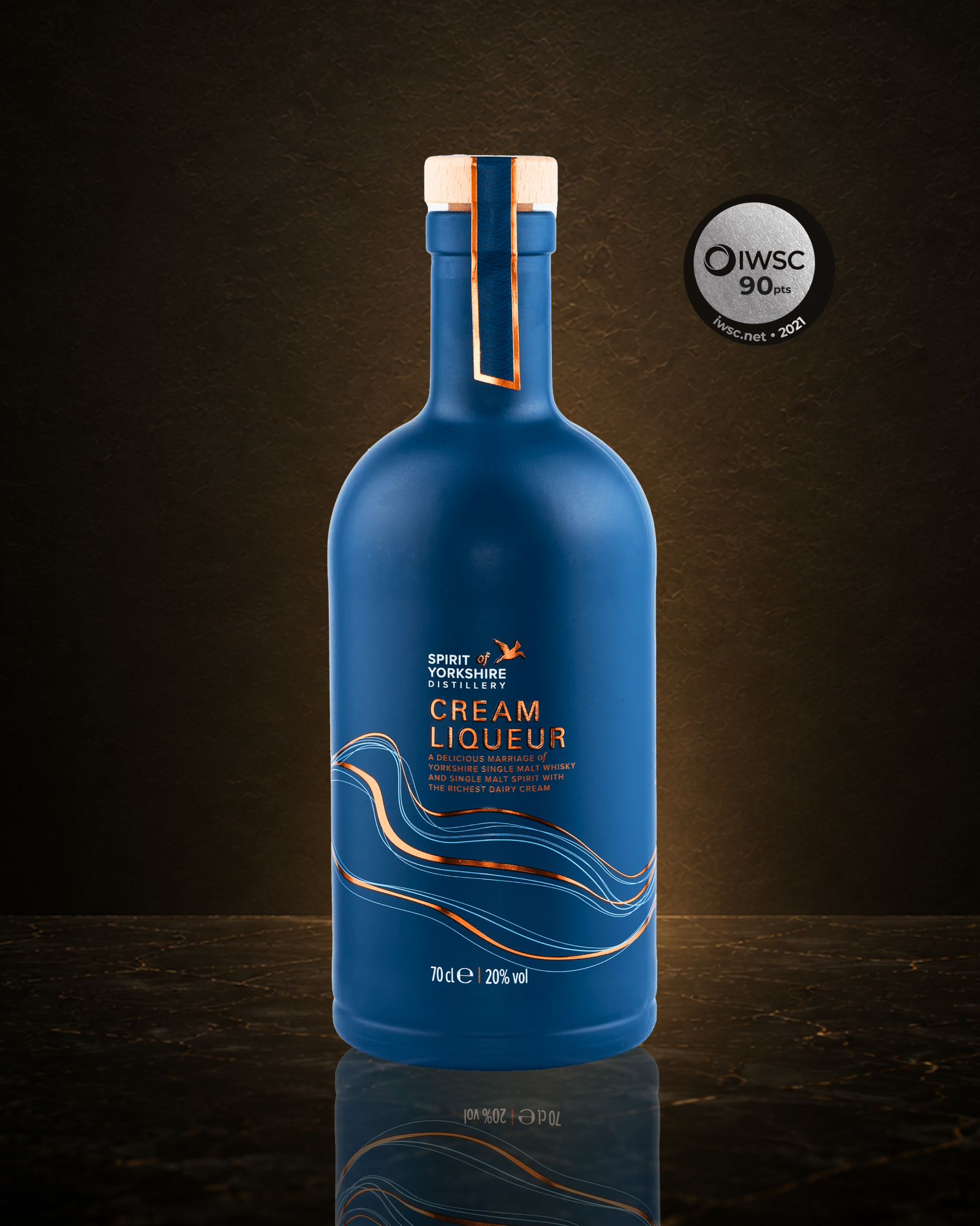 Filey Bay cream liqueur bottle, smooth Yorkshire cream liqueur used for Baby Guinness shots and creamy coffee cocktails