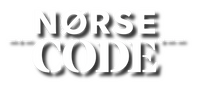 Norse Code logo in white text on a black background