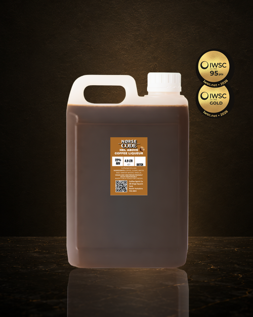 NORSE CODE Hel Above 4.9 litre trade tub, premium Yorkshire coffee liqueur for high-volume Espresso Martini service