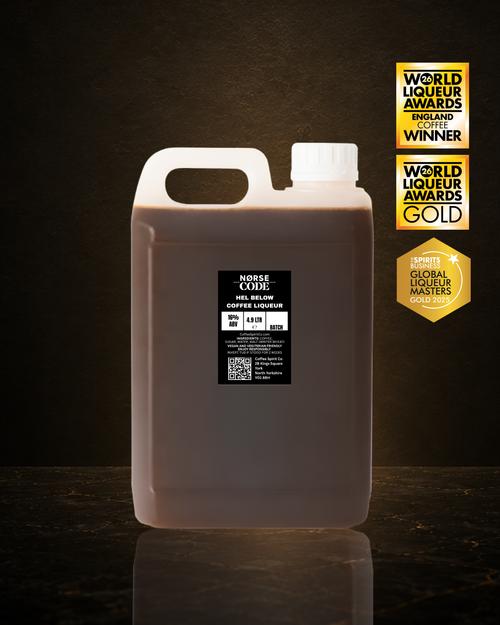 NORSE CODE Hel Below 4.9 litre trade tub, premium Yorkshire coffee liqueur for Baby Guinness and high-volume bar service