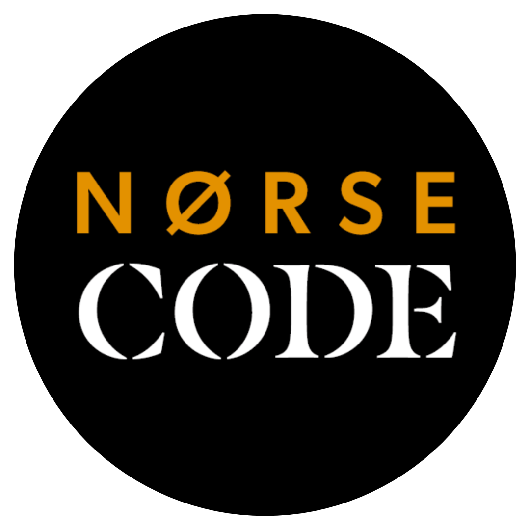 Norse code round logo