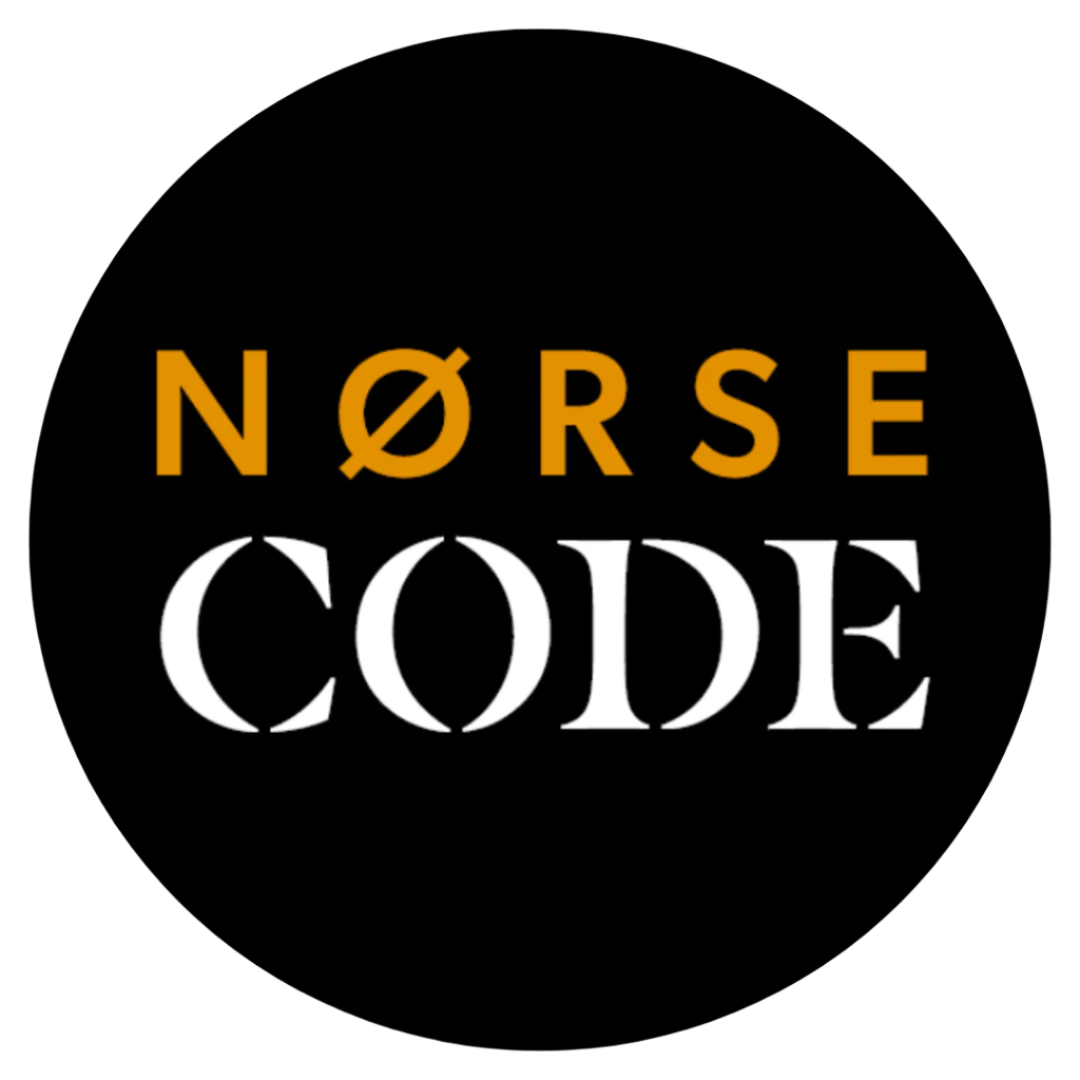 Norse code round logo