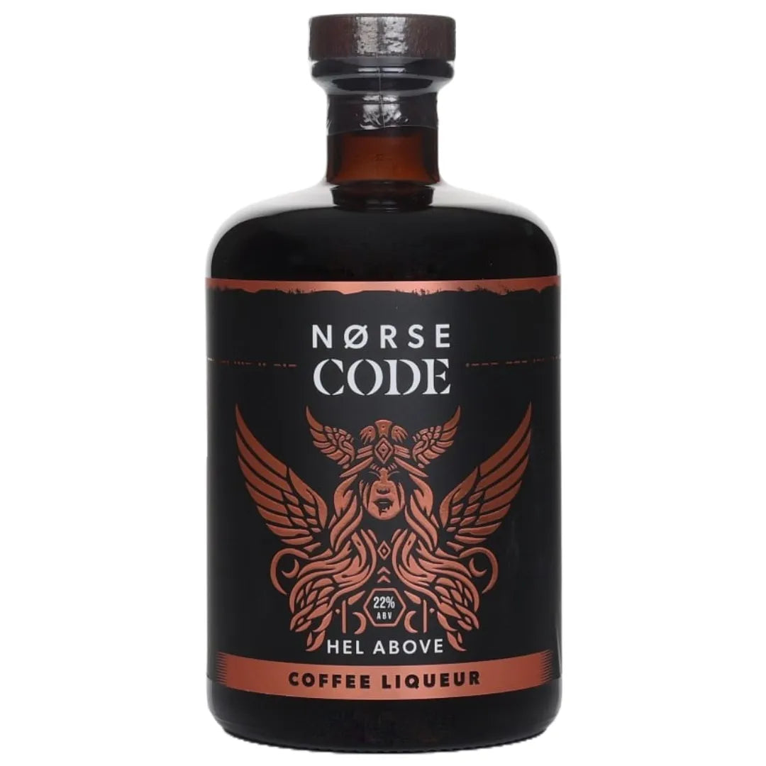 Norse Code Hel Above Yorkshire Coffee Liqueur 70cl bottle.